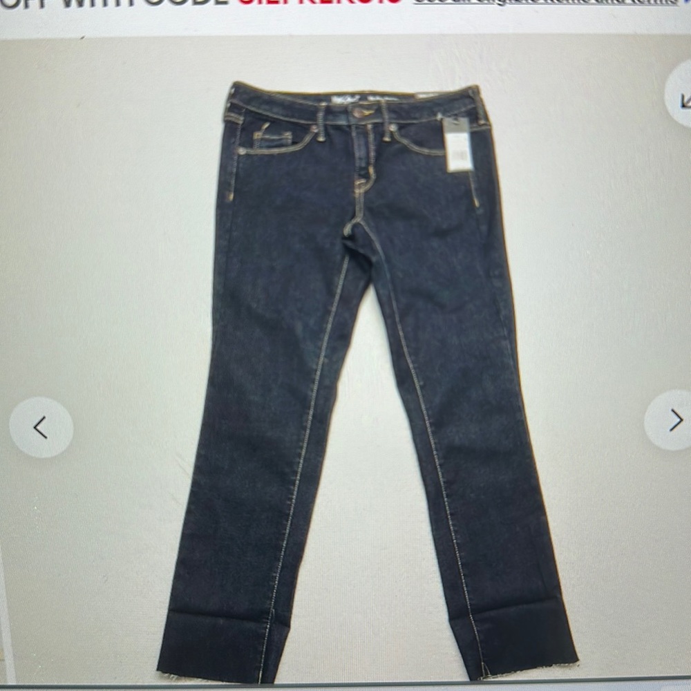 Mission Mid-Rise Straight Dark Wash Denim 00L
